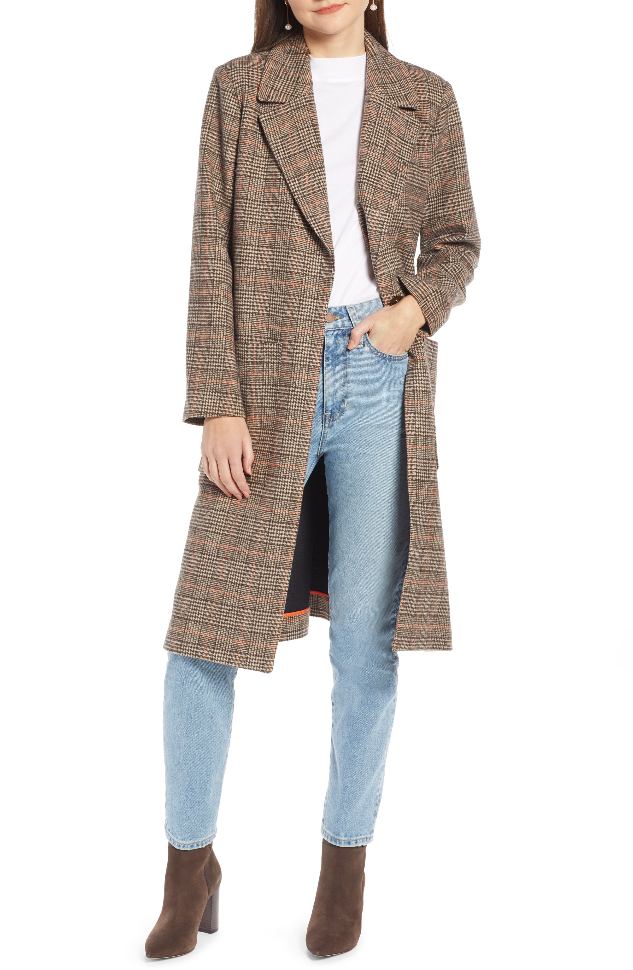 Patch Pocket Plaid Coat | Nordstrom