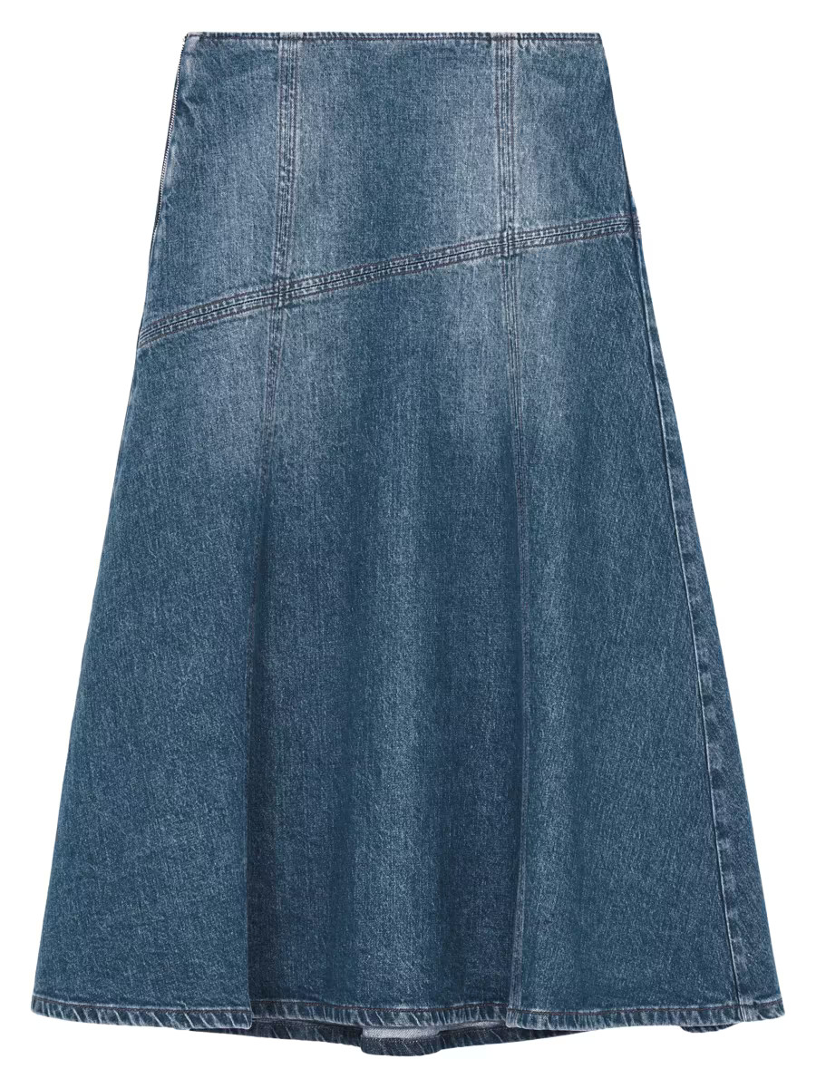 Fee Denim Midi-Skirt | Saks Fifth Avenue