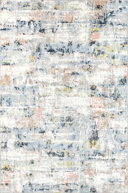 Blue Patty Washable Rainy Days Area Rug | Rugs USA
