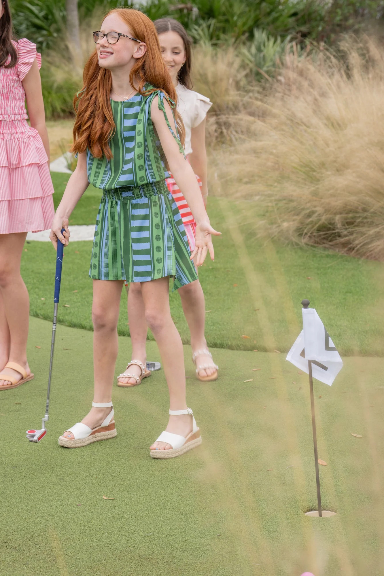 Pleat x Emily McCarthy - Helen Dress in Forest Jubilee | Emily McCarthy