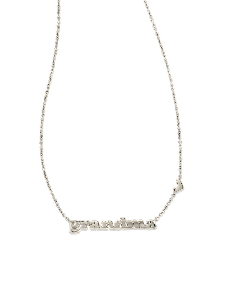 Grandma Pendant Necklace in Silver | Kendra Scott