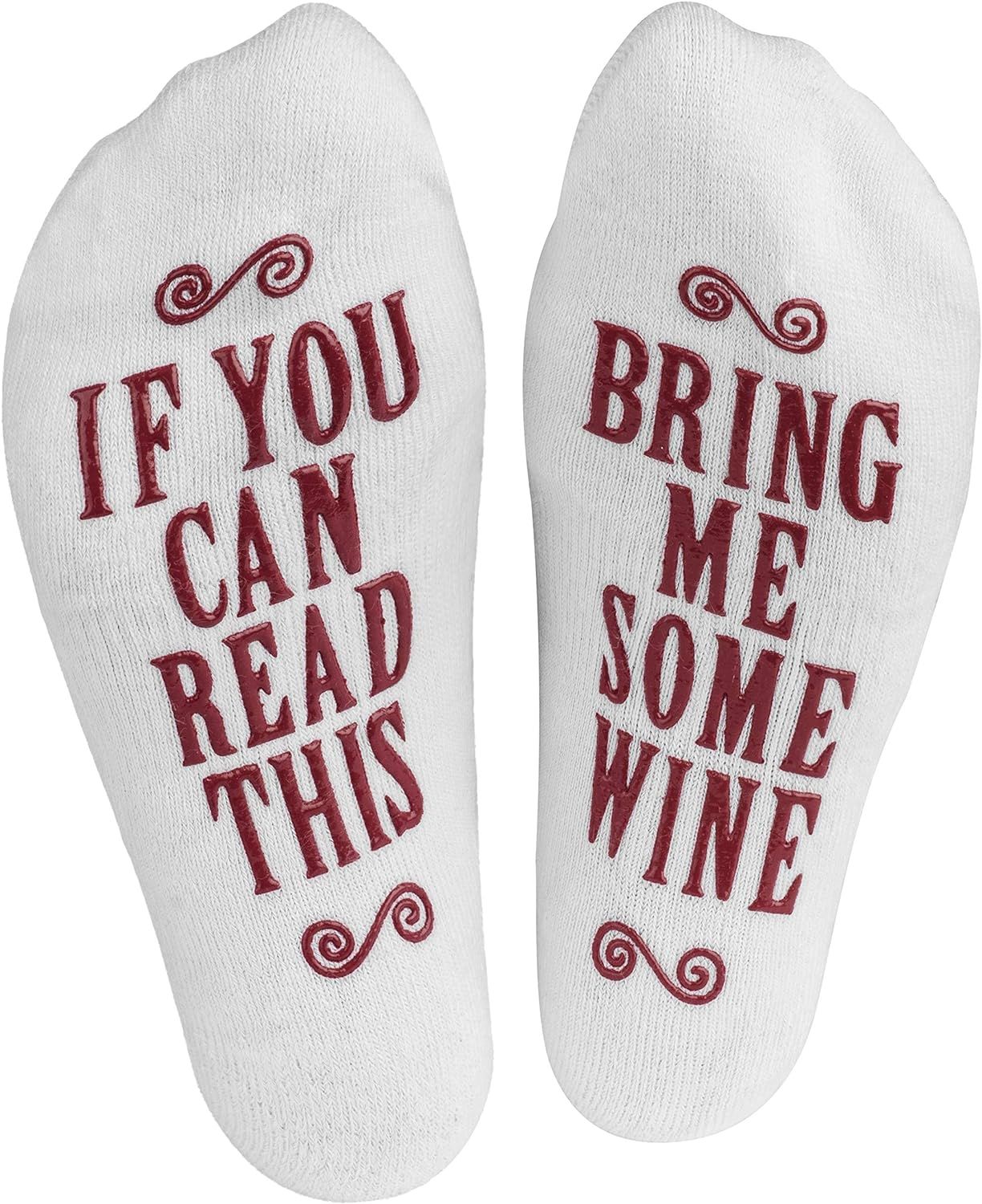 Amazon.com: Haute Soiree If You Can Read This, Bring Me Some Wine Funny Socks for Women - One Siz... | Amazon (US)
