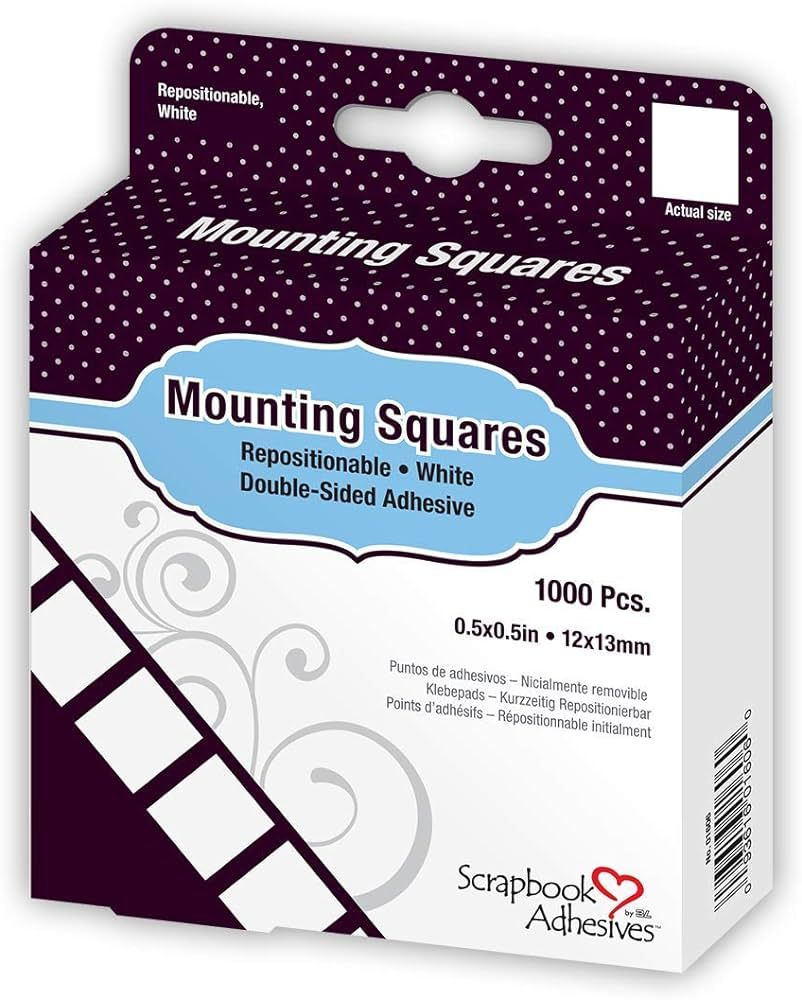 Scrapbook Adhesives by 3L Repositionable Mounting Squares, 1000-Pack | Amazon (US)