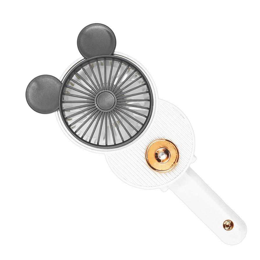 LACOVIA Cute Mouse Misting Mini Fan, Handheld Portable USB Rechargeable Fan with 3 Adjustable Spe... | Amazon (US)