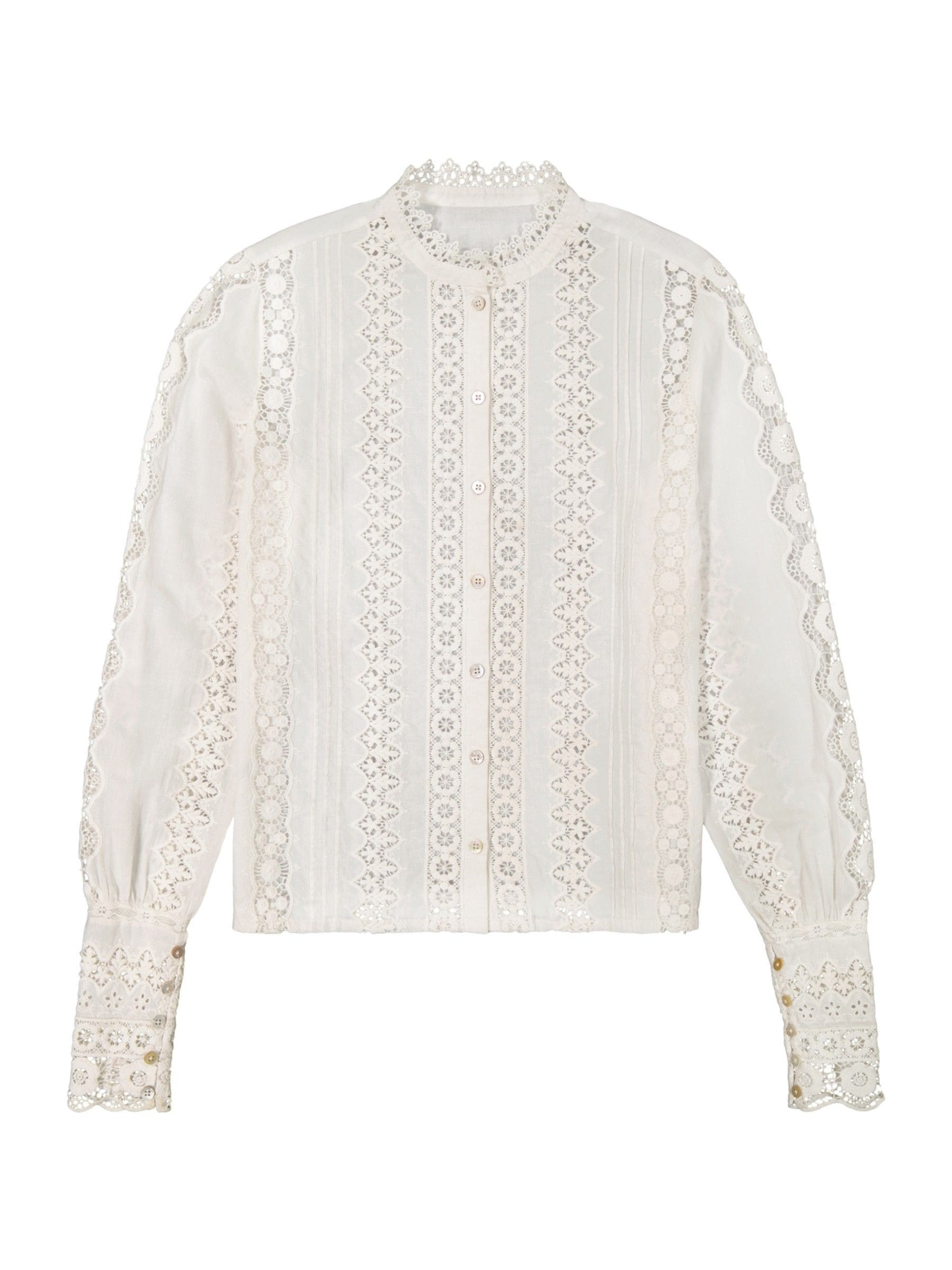 Lee Lee White Bohemian Lace Blouse | Next US