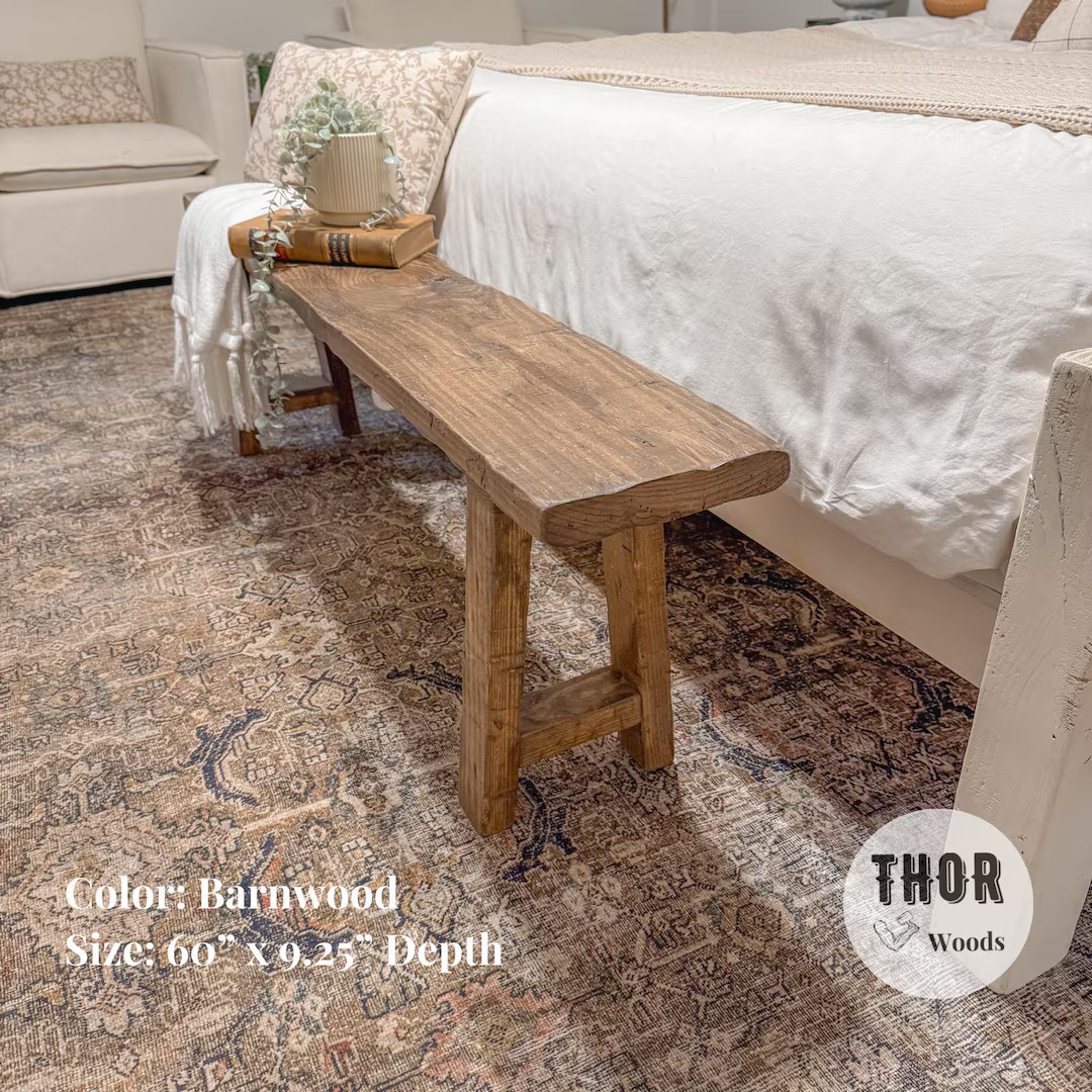 Customizable Rustic Bench W/ A-frame Legs, Handmade - Etsy | Etsy (Global)