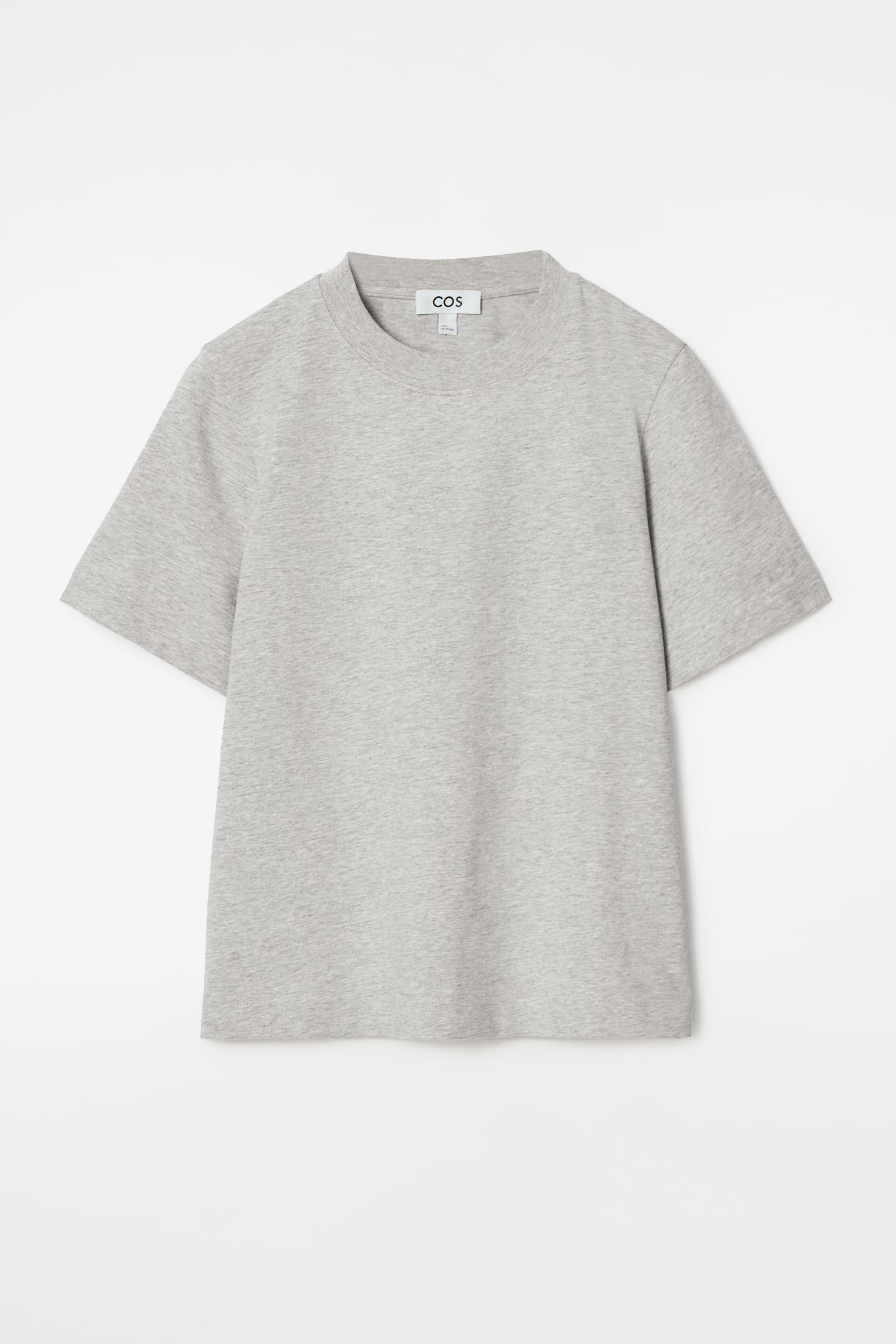 CLEAN CUT REGULAR T-SHIRT - GREY MARL | COS UK