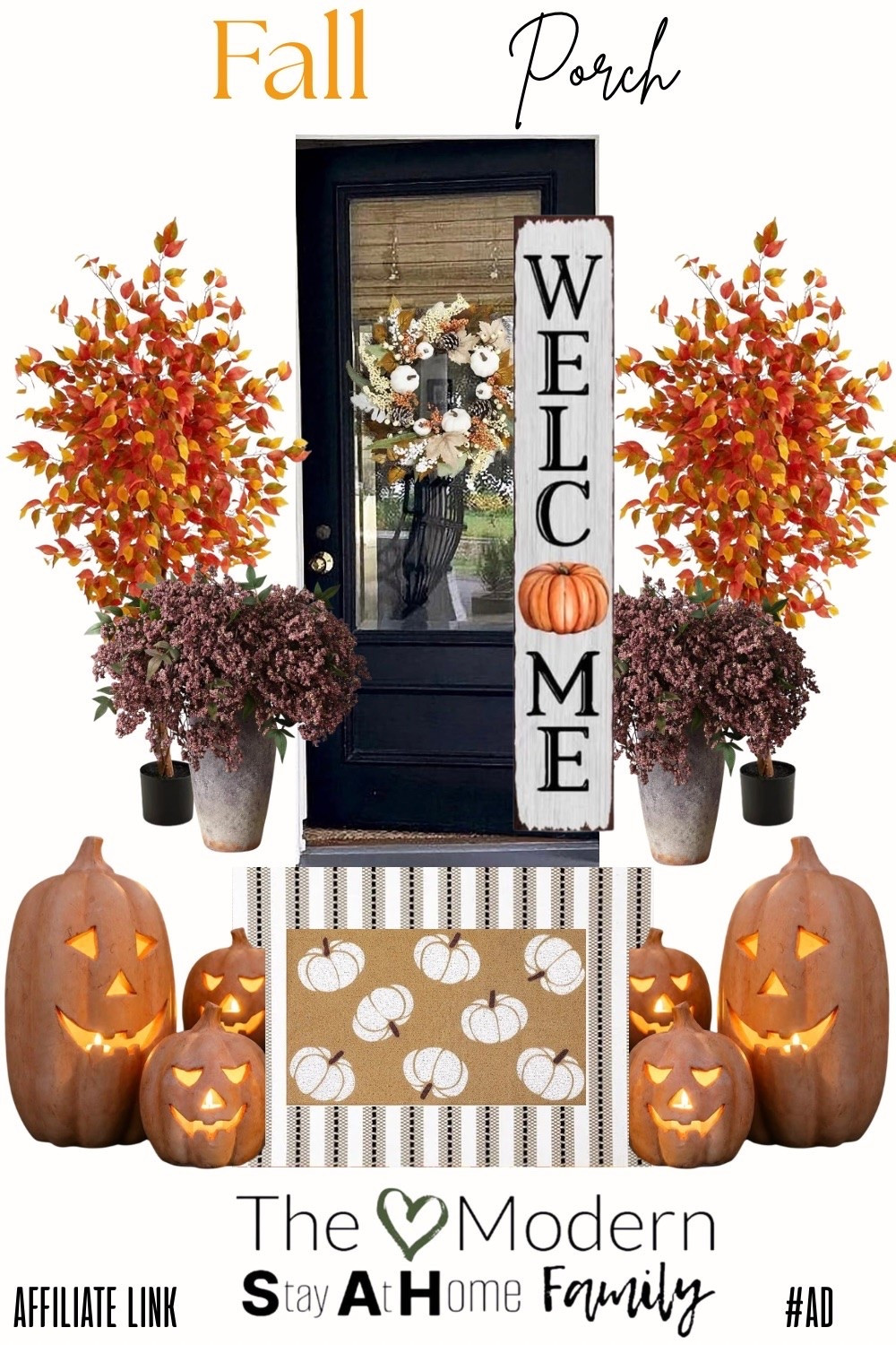 It’s never too early to start planning a cozy fall front porch! 🍂 If you’re dreaming of warm autumn vibes, these fall porch decor favorites make it easy to create a welcoming entryway. From layered doormats and seasonal wreaths to pumpkins, lanterns, cozy outdoor pillows, and rustic accents, these affordable finds help you decorate your front porch for the season without overspending. Whether you love modern farmhouse, classic cottage, or timeless neutral decor, these pieces mix and match beautifully for an inviting autumn look. Save this inspiration for your fall decorating and shop all of my favorite porch finds in one place!

fall porch decor, fall front porch decor, front porch decorating ideas, autumn porch decor, outdoor fall decorations, fall porch ideas, fall entryway decor, cozy fall home decor, farmhouse fall decor, neutral fall decor, rustic fall porch, pumpkin porch decor, outdoor lanterns, layered doormats, fall wreath, fall welcome mat, harvest decor, autumn decorating ideas, seasonal home decor, front door decor, porch styling ideas, outdoor decorating ideas, fall home inspiration, cozy home aesthetic, autumn home decor, porch decor inspiration, fall decorating inspiration, outdoor fall styling, neutral home decor, cottage style decor

#LTKSeasonal #LTKHome #LTKSaleAlert