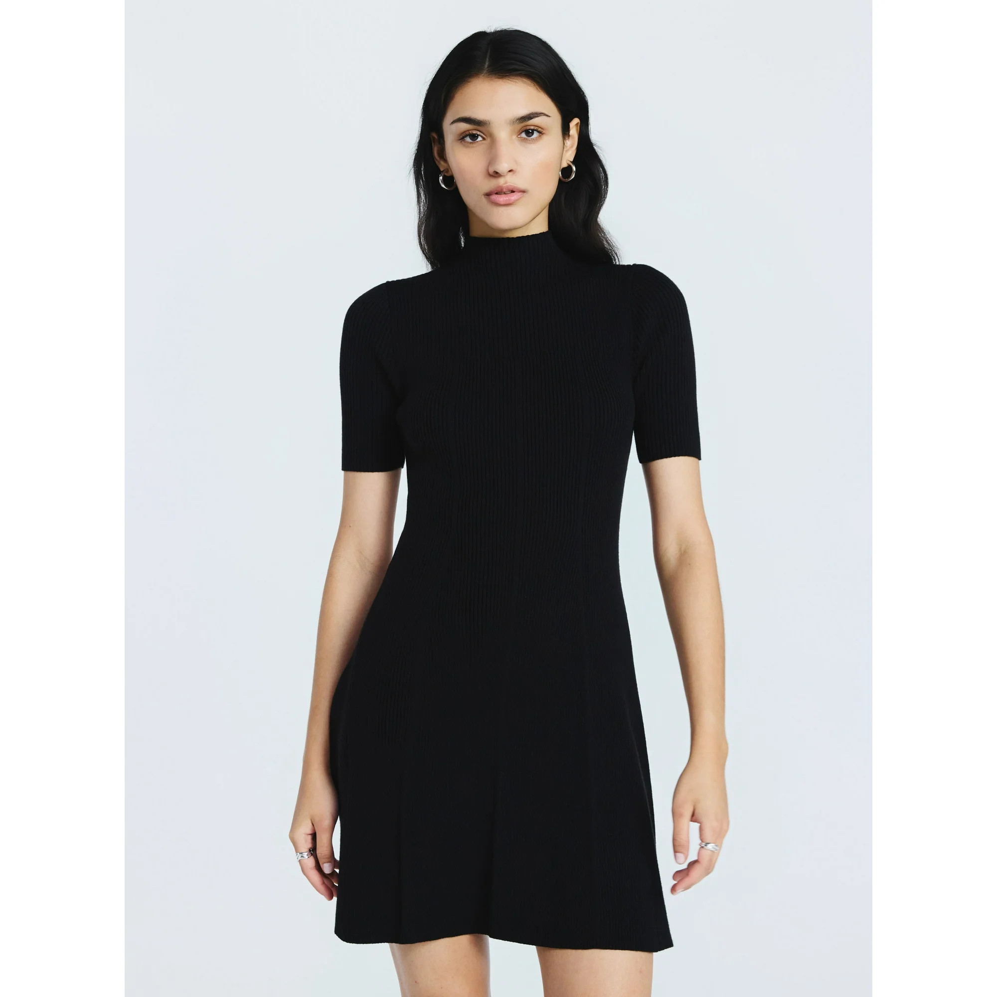 Scoop Women's Mini Sweater Dress with Elbow Length Sleeves, Sizes XS-XXL | Walmart (US)