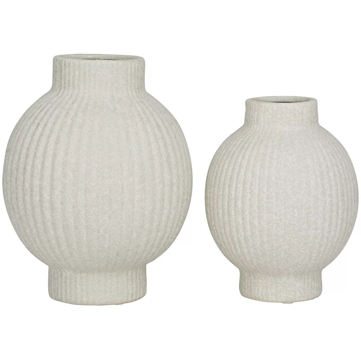 CosmoLiving by Cosmopolitan Ribbed Decorative Vase Table Decor 2-piece Set | Kohl's