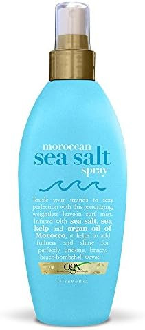 OGX Argan Oil of Morocco Hair-Texturizing Sea Salt Spray, Curl-Defining Leave-In Hair Styling Mist f | Amazon (US)