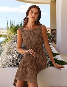 MEROKEETY Womens 2026 Summer Floral Maxi Dress Sleeveless Tie Waist Elegant Formal Bodycon Weddin... | Amazon (US)