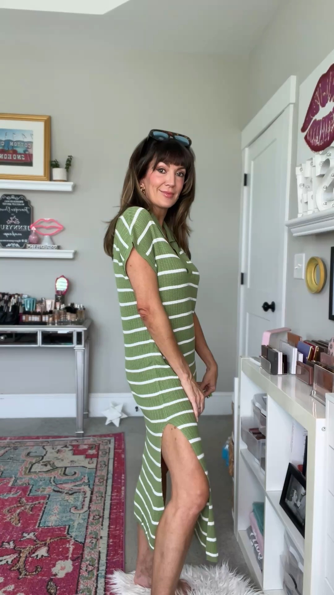 💚Amazon loose maxi sweater dress for the win!! I’m wearing color OLIVE 🫒 DRAB. // comes in 17 other striped color versions! Wearing a size SMALL. Runs comfy and a bit oversized

#LTKgrwm #LTKootd #LTKOver40