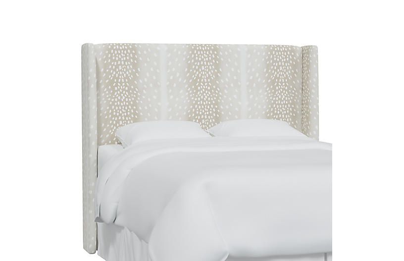 Kelly Headboard, Fawn Stripe | One Kings Lane