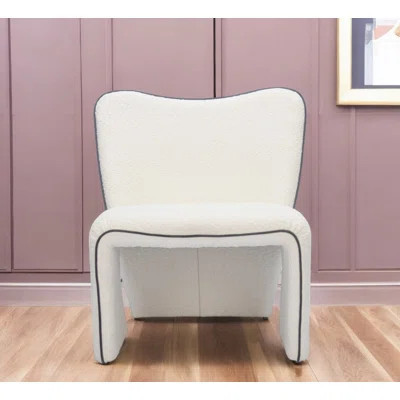 29" Ivory And Upholstered Side Chair | Wayfair North America