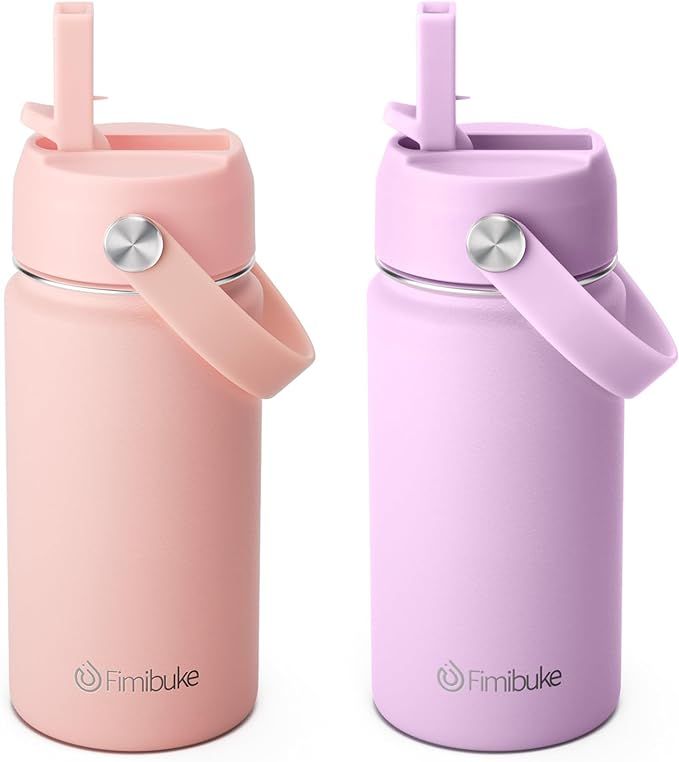 Fimibuke Kids Insulated Water Bottle - 14oz BPA-FREE Double Wall Vacuum Tumbler 18/8 Stainless St... | Amazon (US)