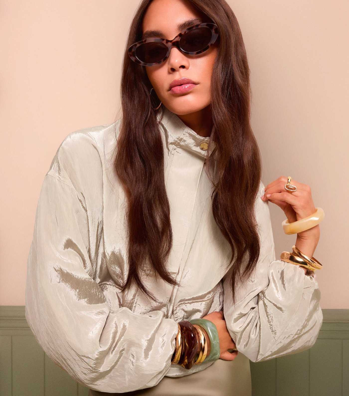 Cream Pocket Detail Bubble Hem Jacket | New Look | New Look (UK)