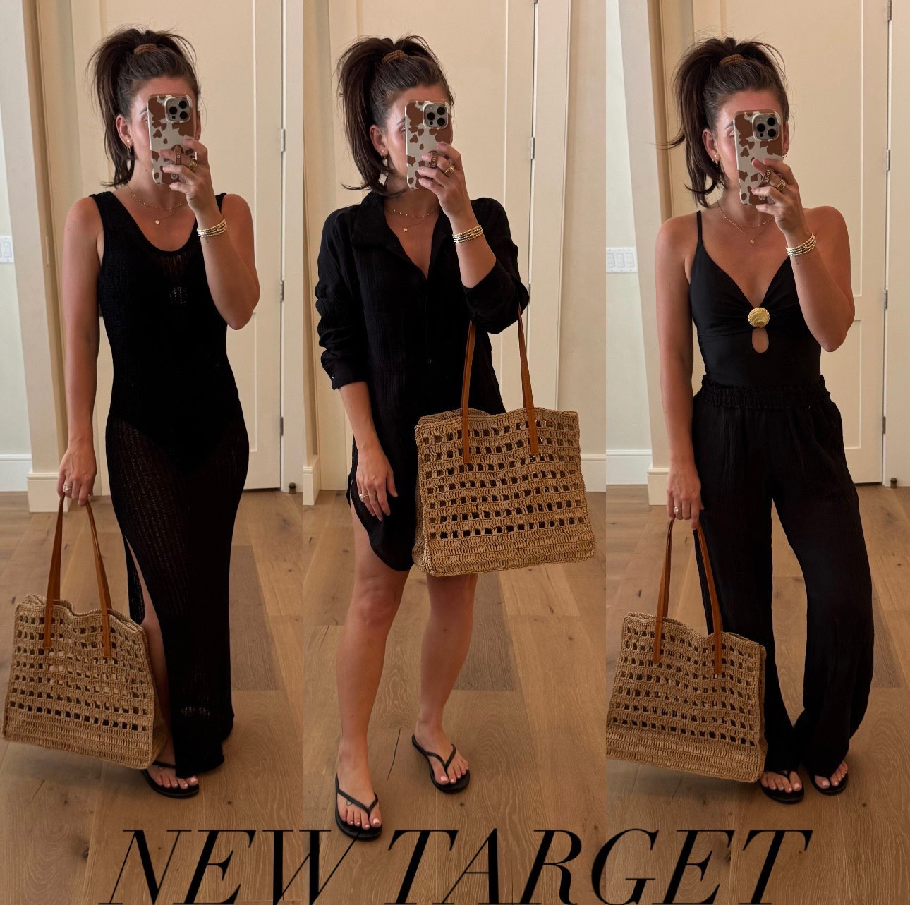 New target spring break 
Black one piece shell swimsuit small
Coverup pants size xs
Black coverup shirt dress size xs
Black maxi coverup size small
Beach tote bag
Sandals size 7
 #target #springbreak #laurabeverlin

#LTKFindsUnder50 #LTKSpringSale #LTKSaleAlert