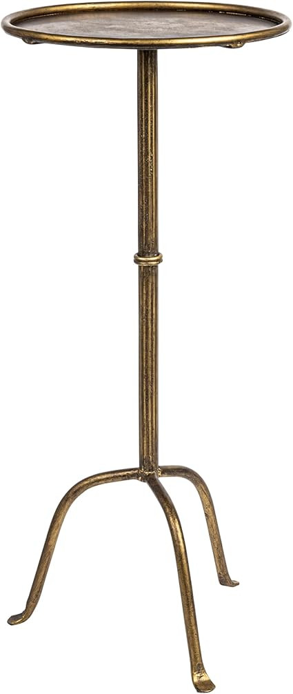 Metal Martini Cocktail Table, Antique Brass | Amazon (US)