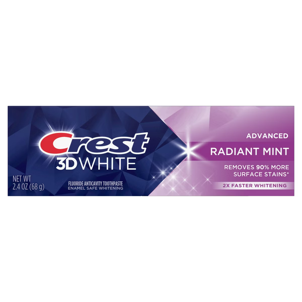 Crest 3D White Advanced Teeth Whitening Toothpaste, Radiant Mint - Trial Size - 2.4 oz | Target