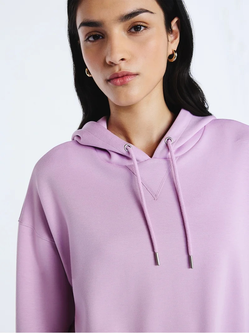 Scoop Women's and Women's Plus New Scubaknit Pullover Hoodie, Sizes XS-4X | Walmart (US)