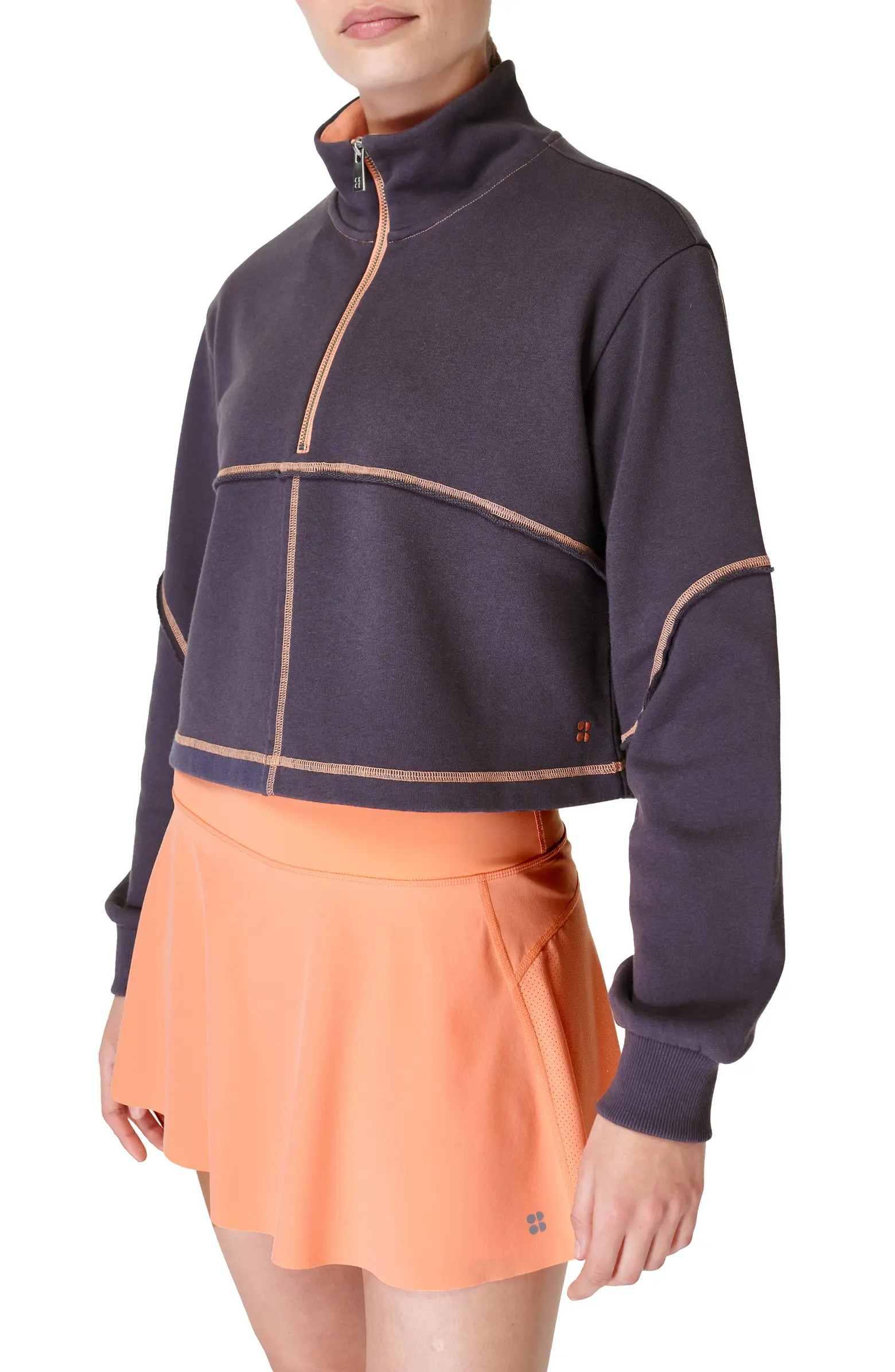 Revive Half Zip Crop Sweatshirt | Nordstrom