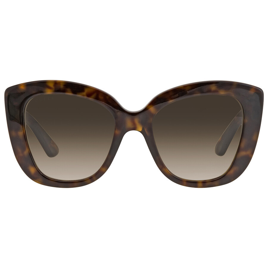 Gucci Light Brown Butterfly Ladies Sunglasses GG0327S 002 52 | Jomashop.com & JomaDeals.com