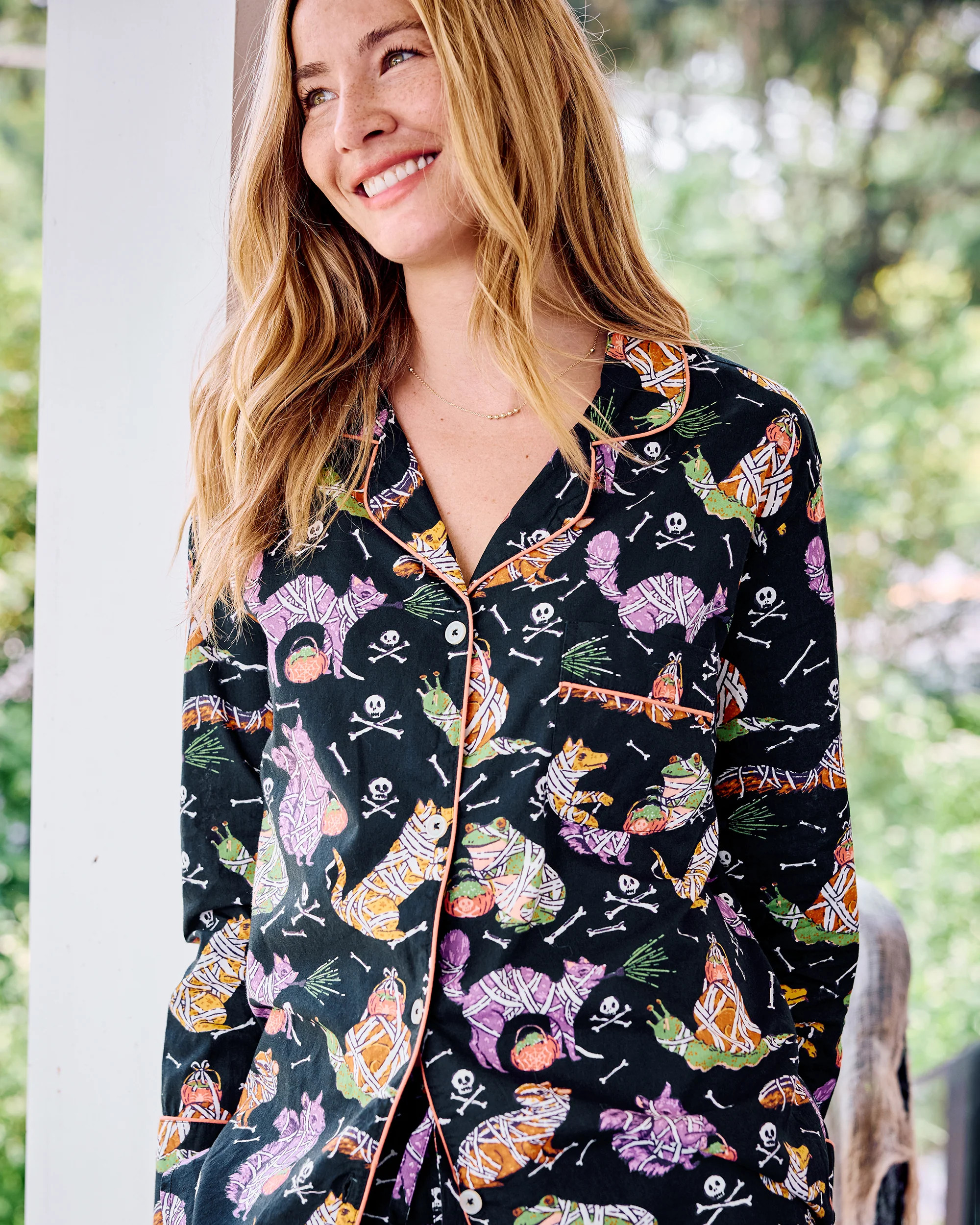 Monster Mash - Long Sleeve Top & Shorts Set - Haunted House | Printfresh