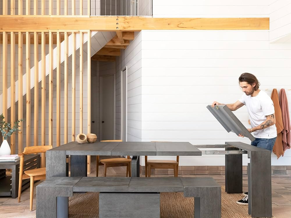 Transformer Table Dining Room Table for 2 to 12, Expandable Dining Table, Coffee Table with Stora... | Amazon (US)