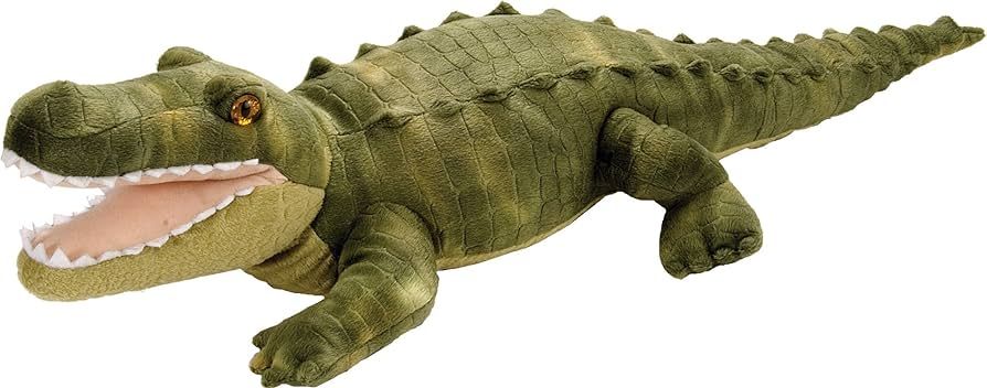 Wild Republic Green Alligator Plush, Stuffed Animal, Plush Toy, Gifts For Kids, Cuddlekins, 23" | Amazon (US)