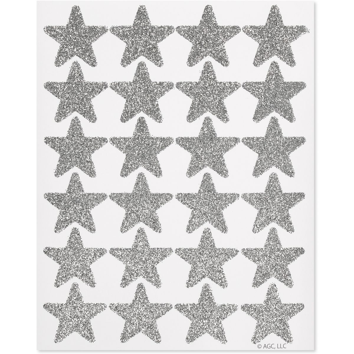 48ct Glittered Stars Sticker Sheet | Target