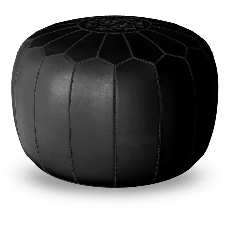 Maen 20'' Wide Round Floral Pouf Ottoman | Wayfair North America