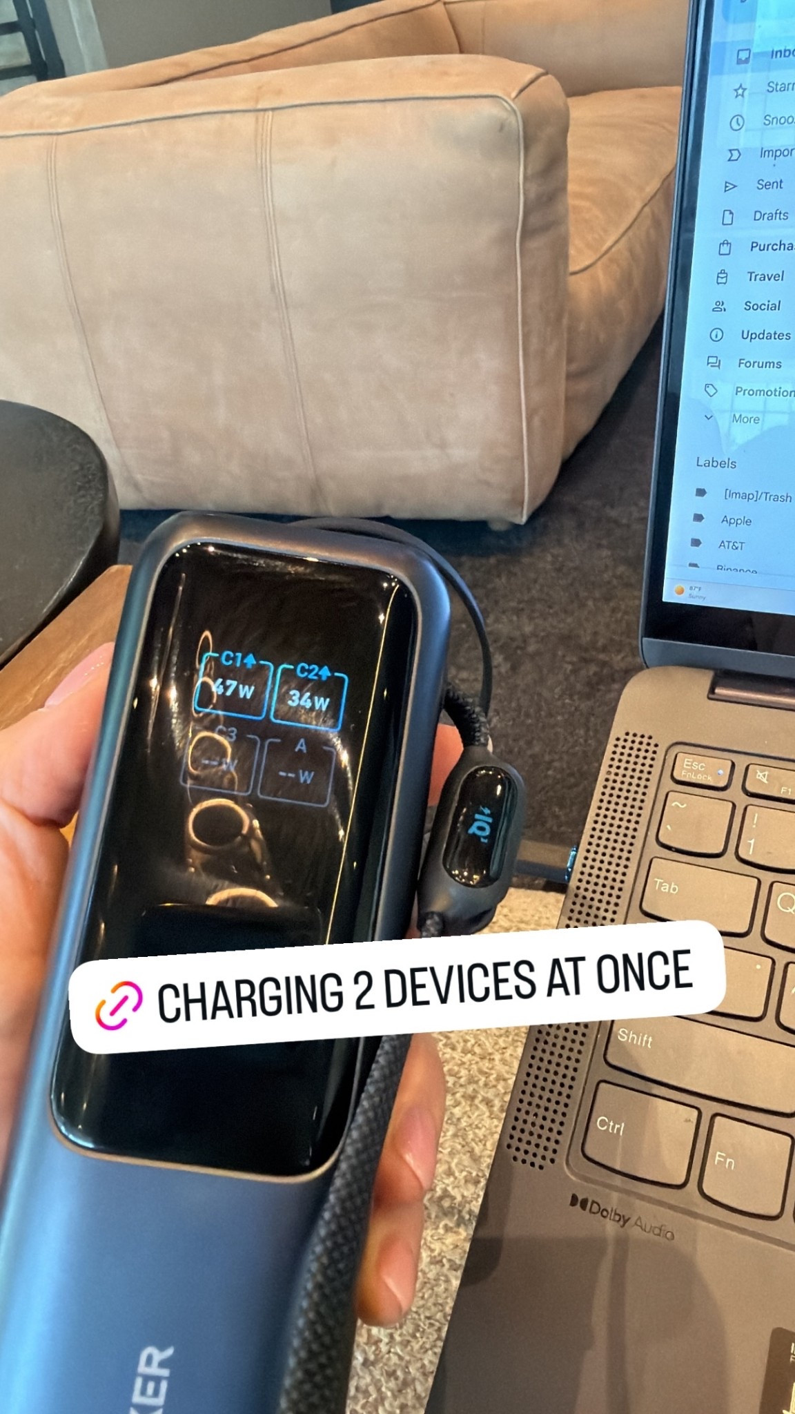 Remote charger power bank