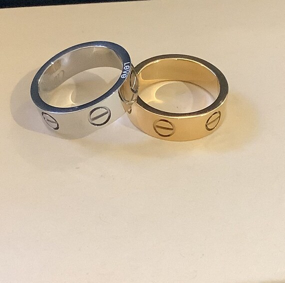 Love Ring 18k Gold Plated | Etsy | Etsy (US)