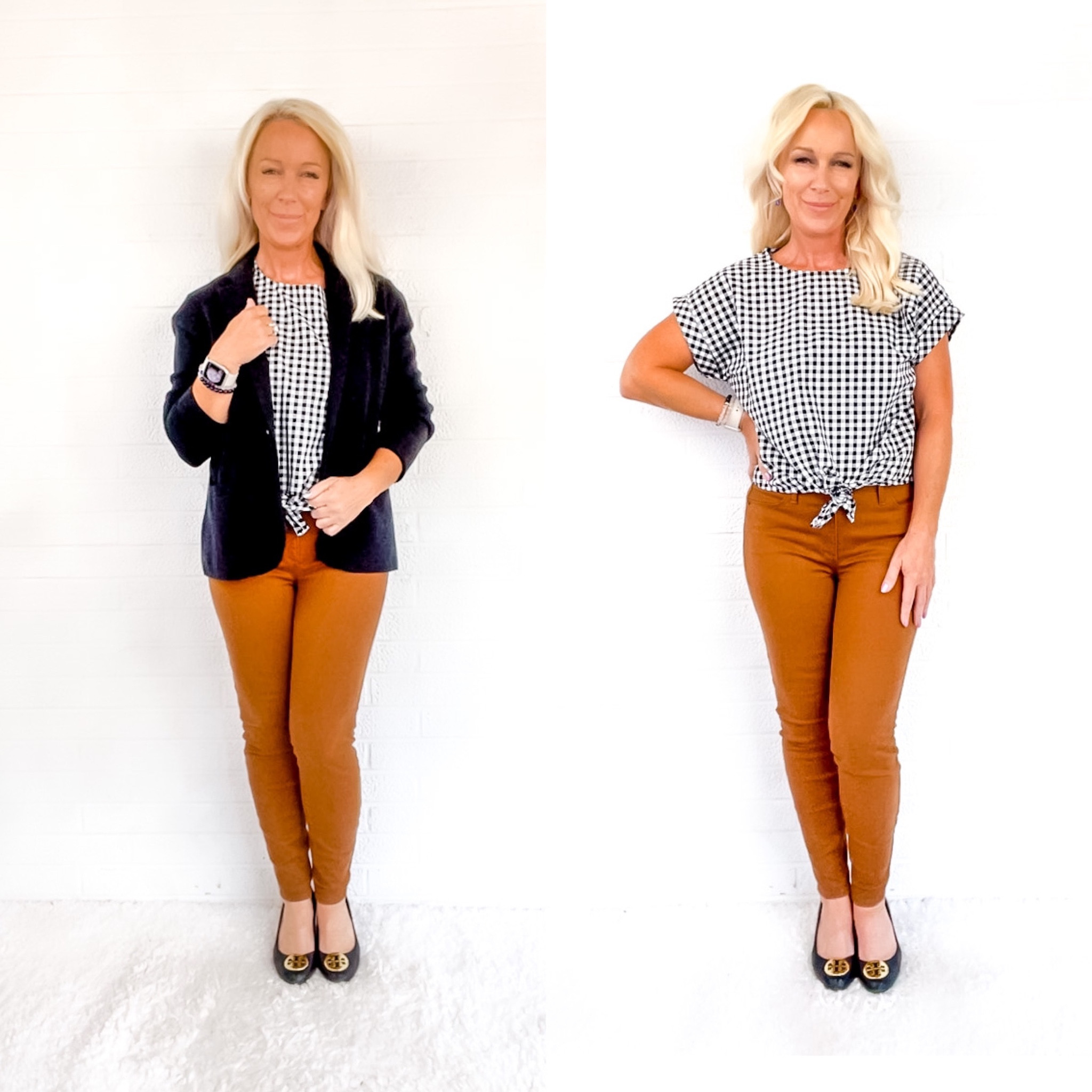 Fall outfits for when it’s still hot outside. Layer a sweater blazer over top for this chilly mornings and evenings  

#LTKSeasonal #LTKworkwear #LTKunder50