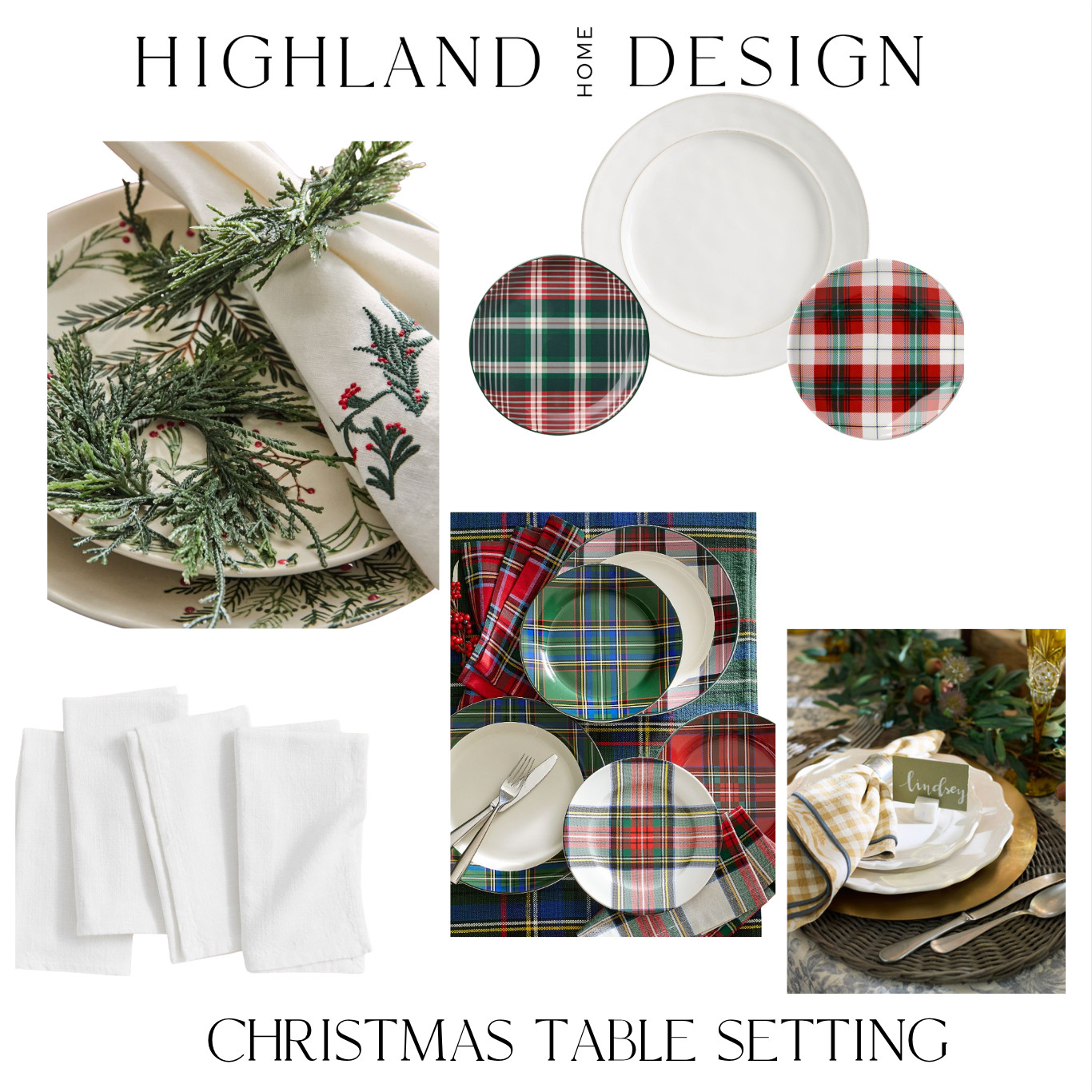 Shop the look from our classic Christmas table—plaid plates, cozy textures, and timeless holiday touches. 

 #LTKHoliday #LTKSeasonal #LTKHome