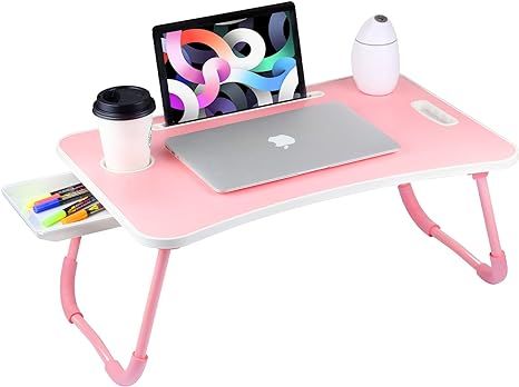 Veramz Laptop Desk for Bed, Laptop Bed Tray Table, Notebook Standing with Foldable Legs, Storage ... | Amazon (US)