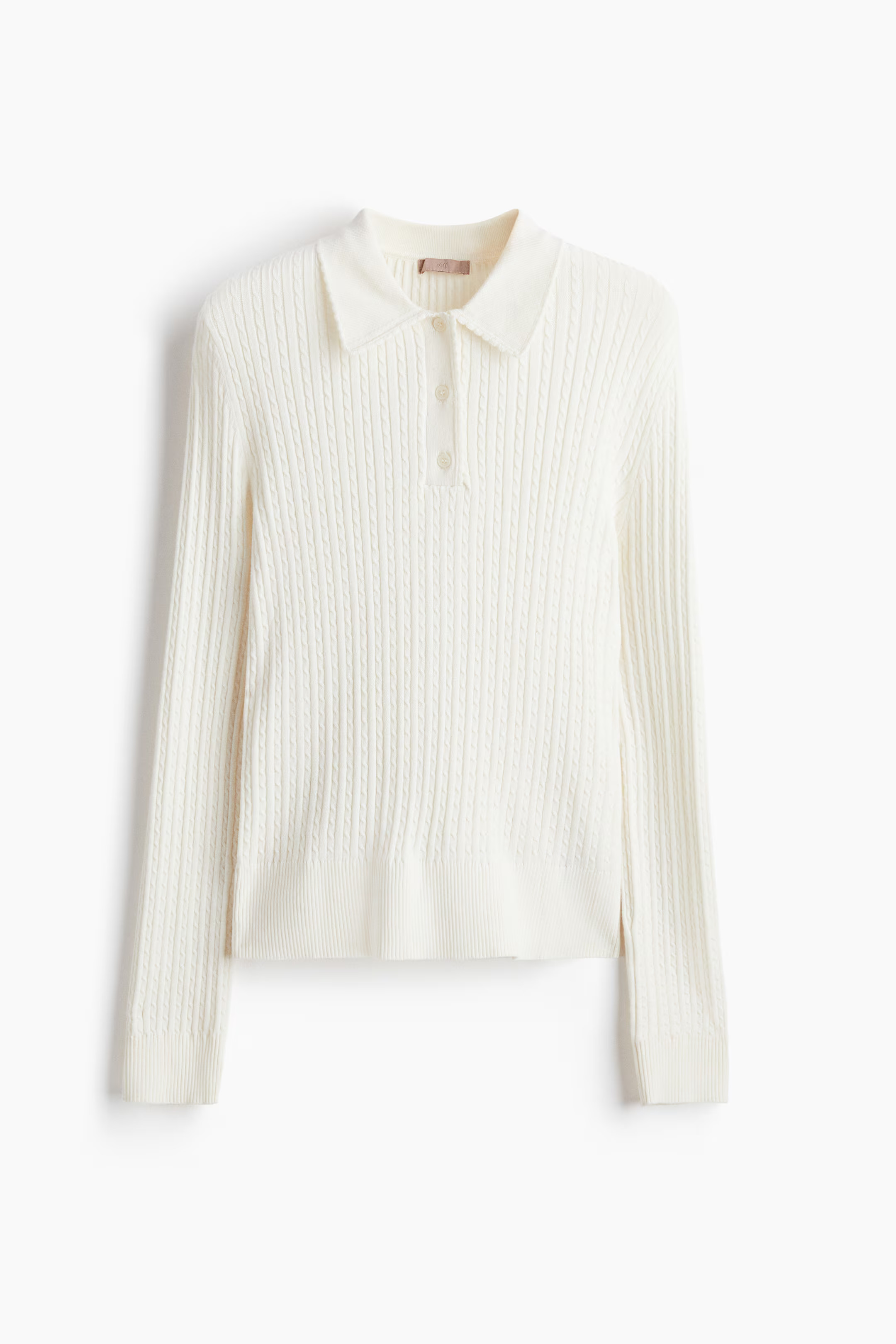 Cable-knit polo shirt | H&M (UK, MY, IN, SG, PH, TW, HK)