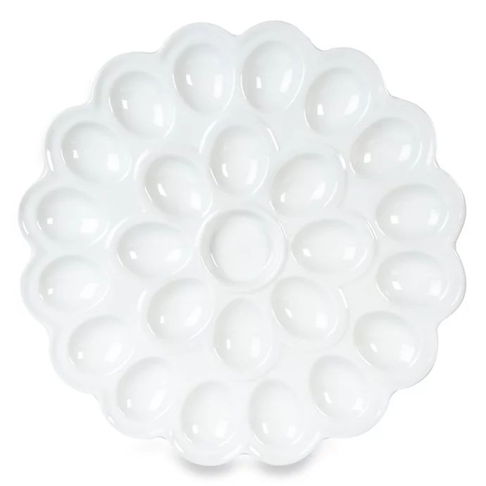 Everyday White® by Fitz and Floyd® Flower Egg Platter | Bed Bath & Beyond
