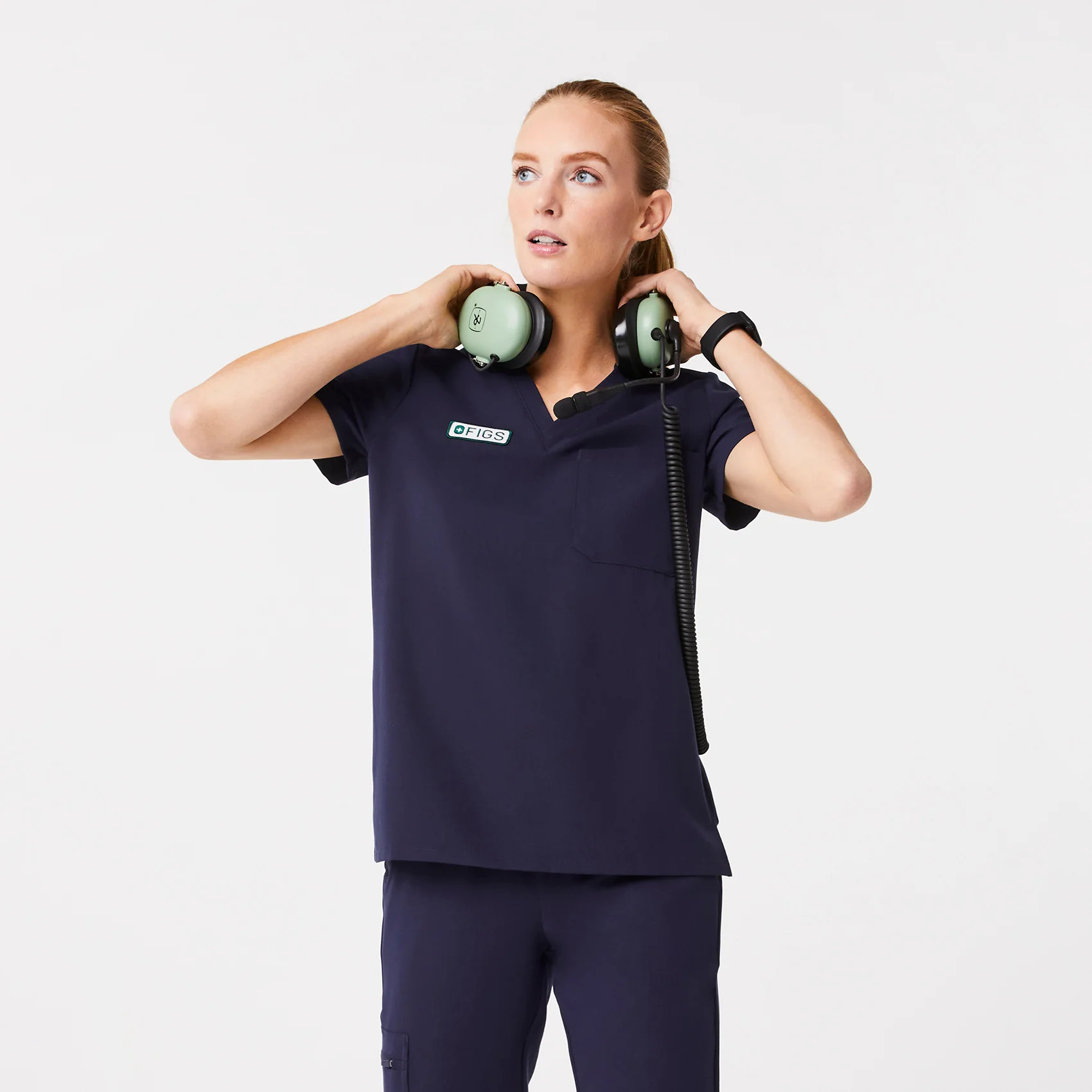 Women’s Catarina One-Pocket Scrub Top™ - Racing Navy · FIGS | FIGS