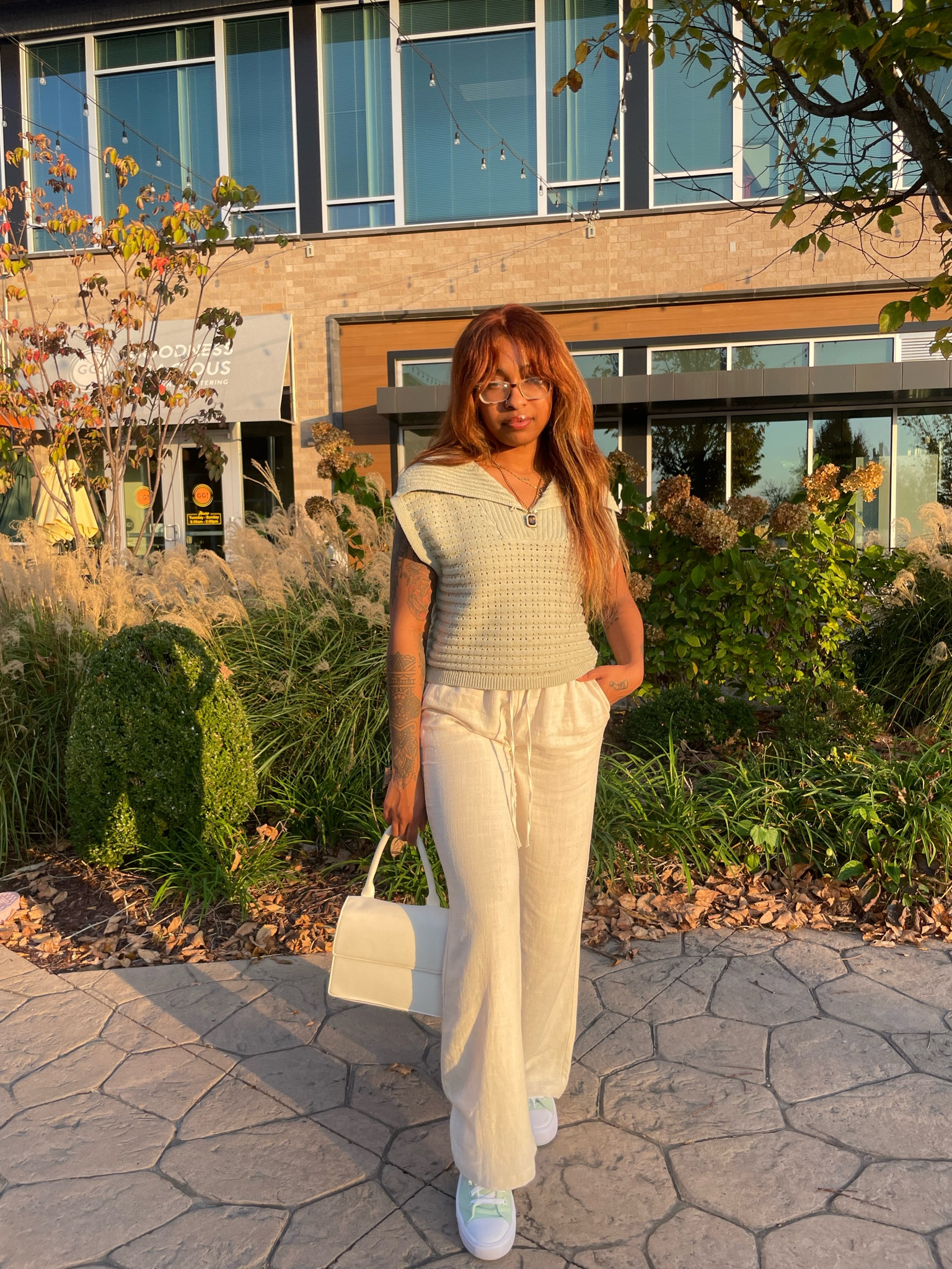Holiday Outfit Idea: Sage Green Sweater Vest & Linen Pants 

#LTKStyleTip #LTKSeasonal #LTKHoliday