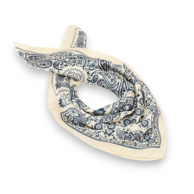 Anna-Kaci Satin Scarf Premium Cashew Print Square Print Neck Head Bag Accessory - 27.5IN×27.5IN, Beige | Target