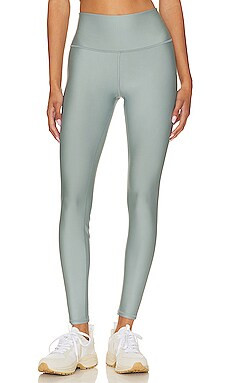 alo High Waist Airlift Brushed Legging in Cosmic Grey from Revolve.com | Revolve Clothing (Global)