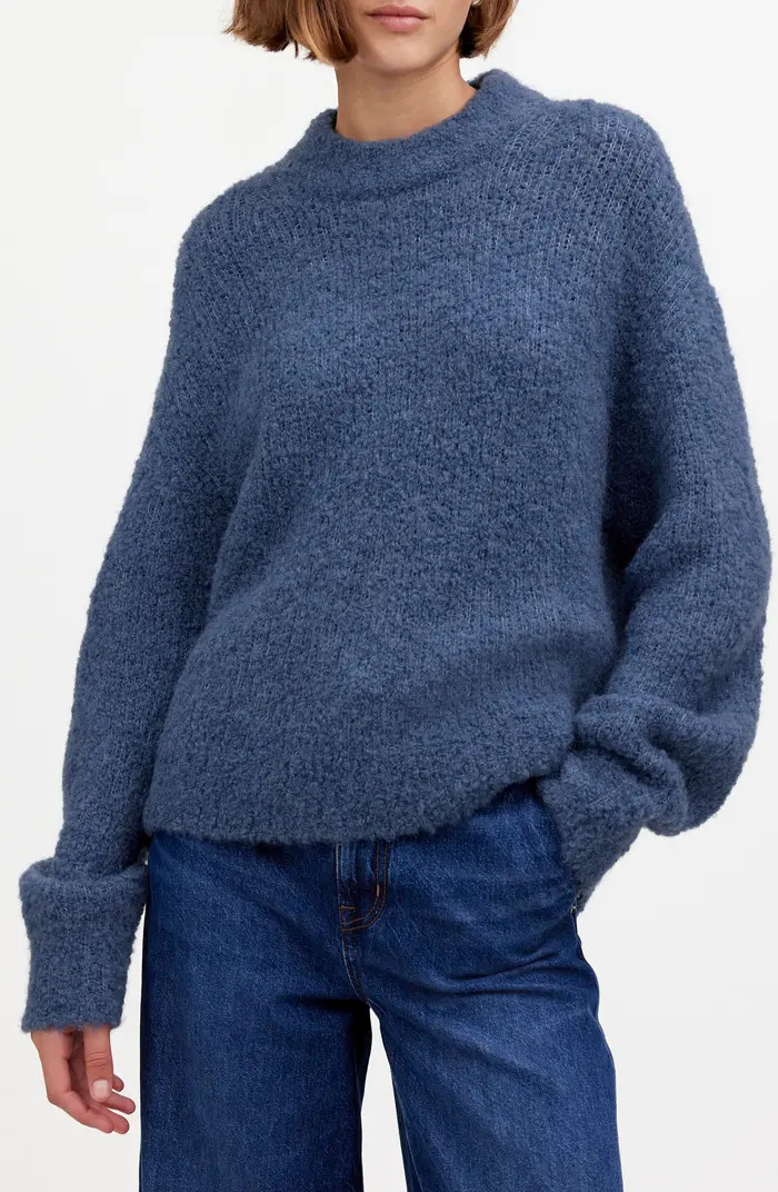 Wool & Alpaca Blend Bouclé Oversize Sweater | Nordstrom Rack