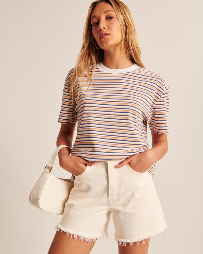 Women's Essential Easy Tee | Women's Up To 50% Off Select Styles | Abercrombie.com | Abercrombie & Fitch (US)