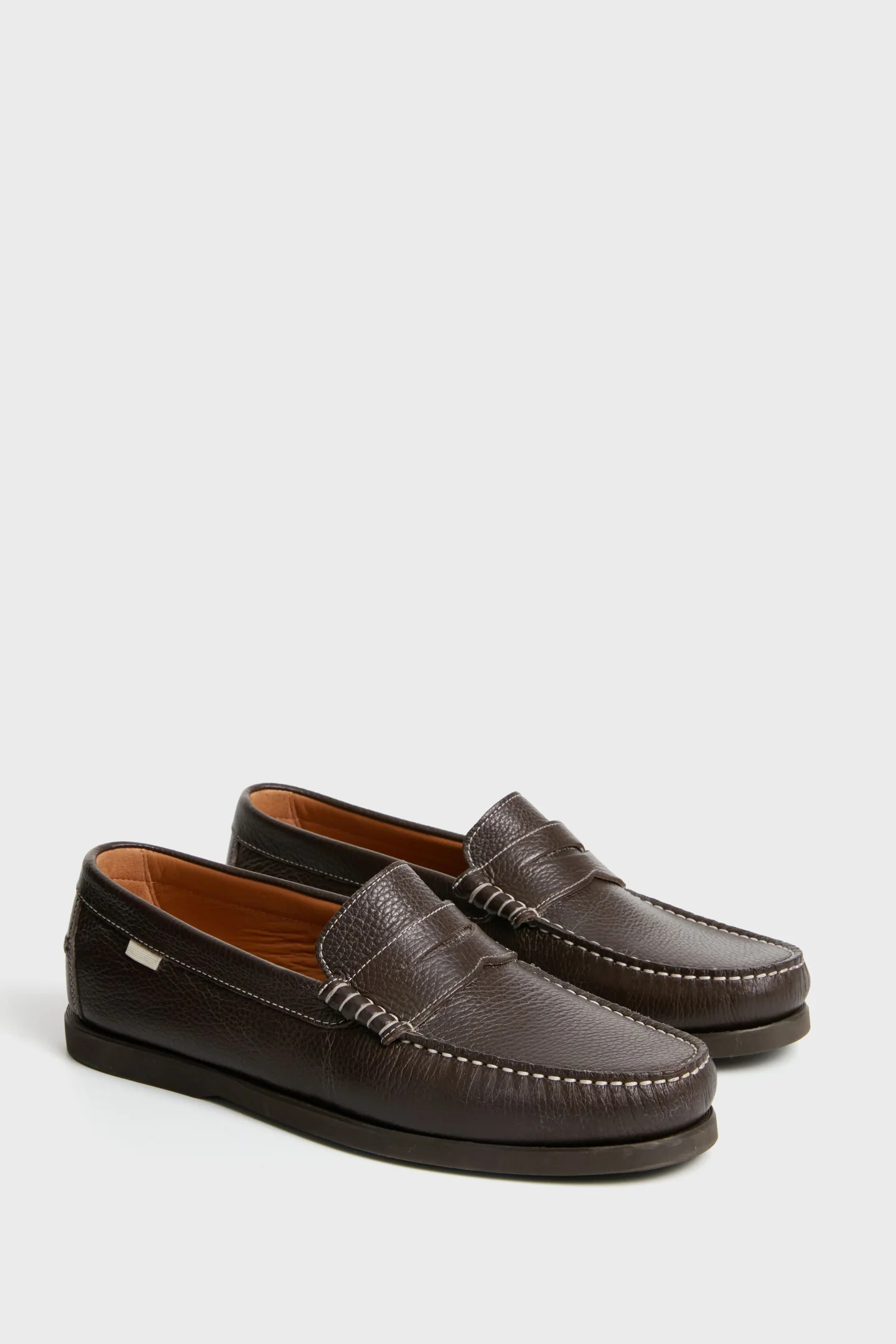Chocolate Pebbled Penny Loafer | Tuckernuck (US)