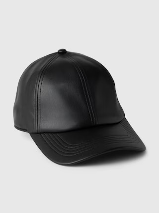 Vegan Leather Baseball Hat | Gap (US)