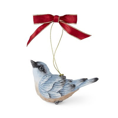 Spode Christmas Tree Nuthatch Ornament, Festive Tree Decoration for Holiday Celebrations with Ribbon Bow, Classic Home Holiday Décor | Target