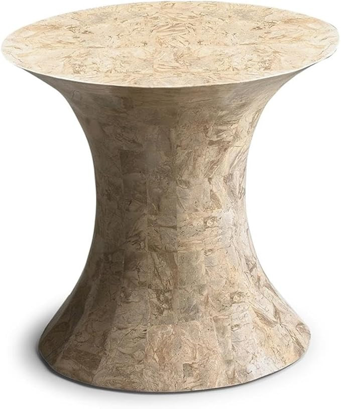 Butler Jaxon Oval Fossil Stone Side Table | Amazon (US)