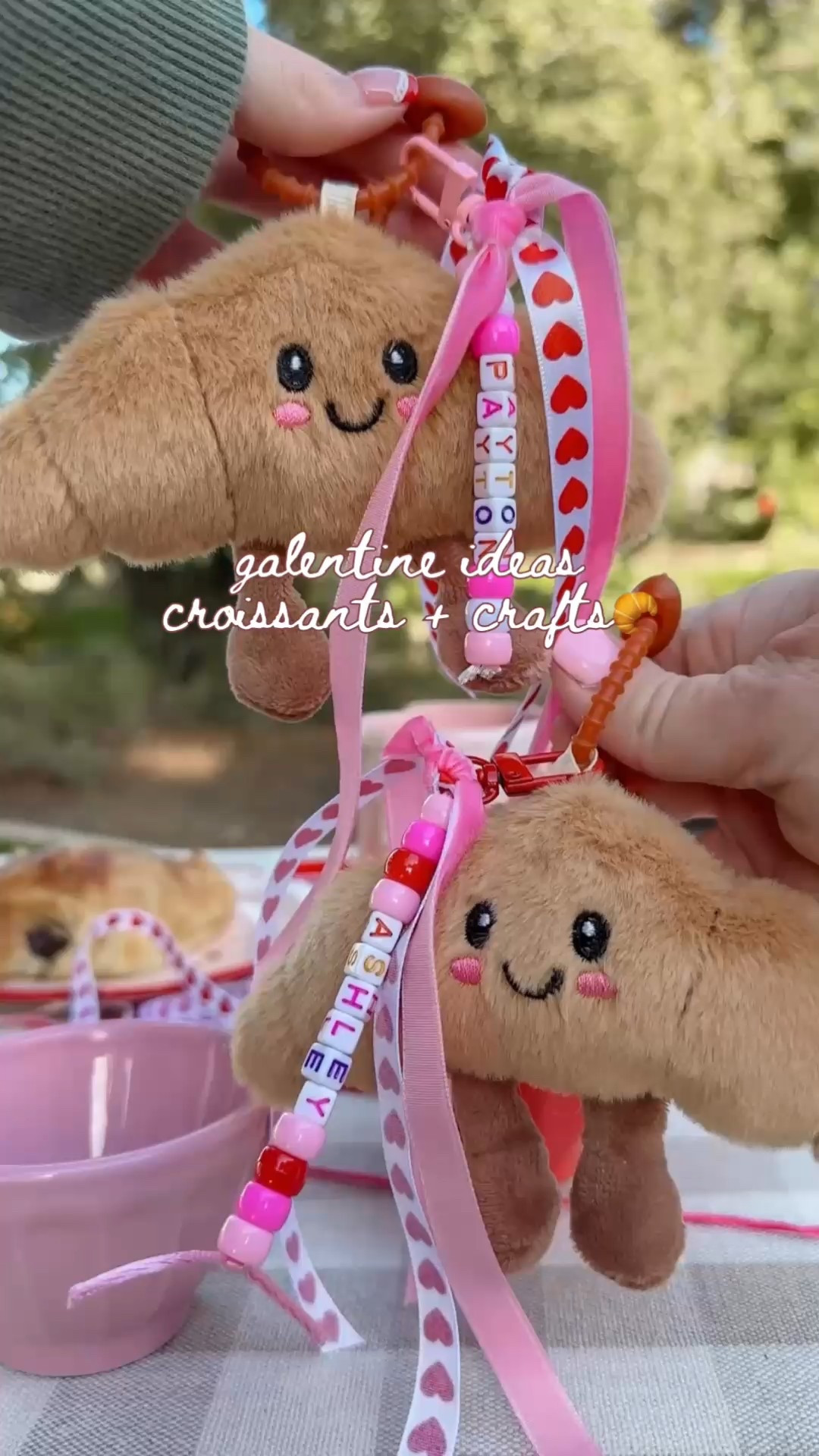 Croissants + crafts! 🥐💘❤️💌✨
We used the bead set and attached to the adorable croissant keychain. They’d also make sweet gifts 🎀

#LTKSeasonal